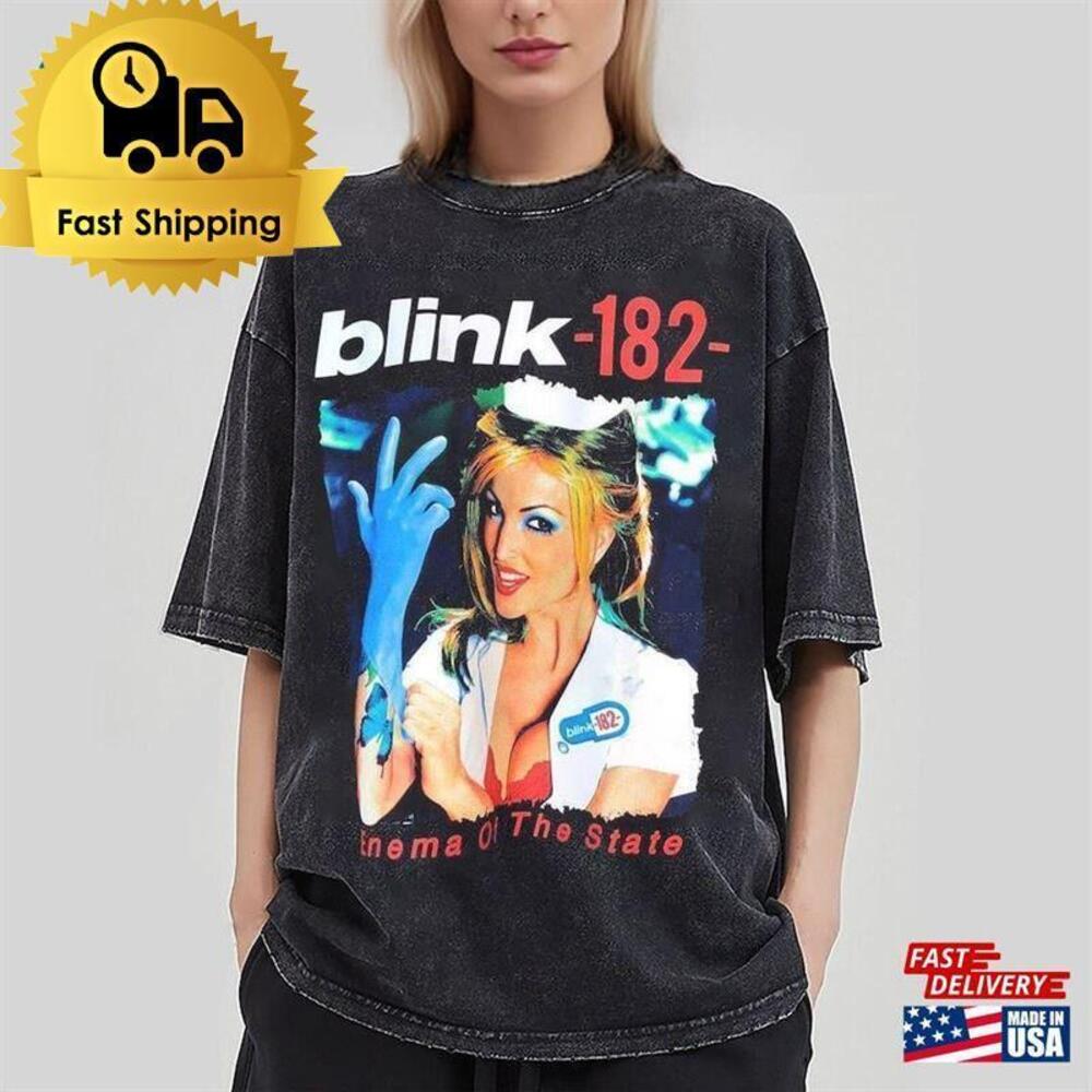 Blink 182 Enema Of The State Album Cover T-Shirt  Tour  90  Shirt Classic